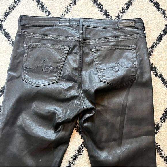 AG Adriano Goldschmied The Legging Ankle Super Skinny Ankle in Coated Black 29R - Picture 9 of 12